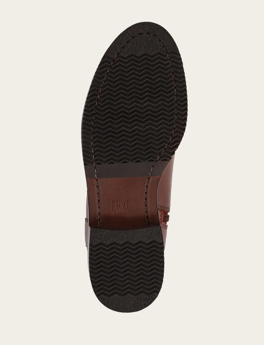 Frye Essential - Women's Saddle Melissa Button Tall Inside Zip Boot