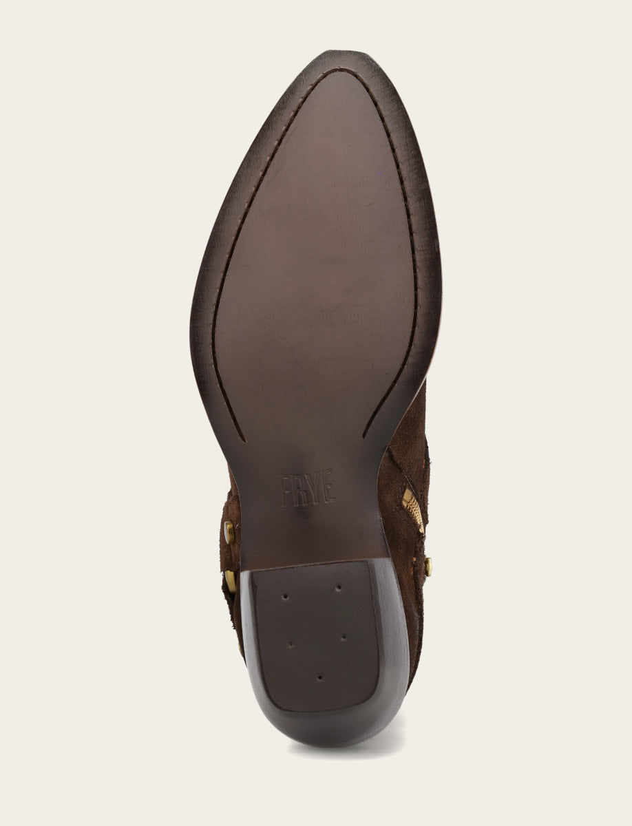 Frye Deals - Women's Chocolate Sacha Multi Strap Booties