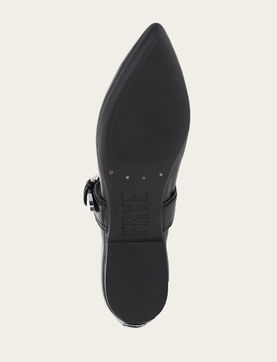 Frye Value - Women's Black Heather Buckle Mary Jane Flats