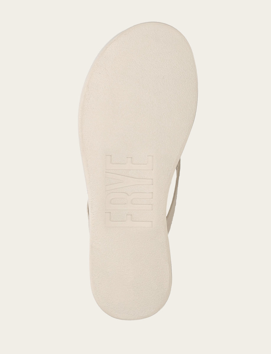 Frye Quality - Women's Ivory Maya Buckle Thong Sandals