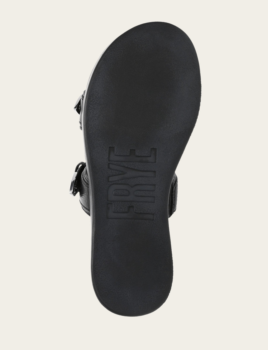 Frye Classic - Women's Black Maya Buckle Sandals