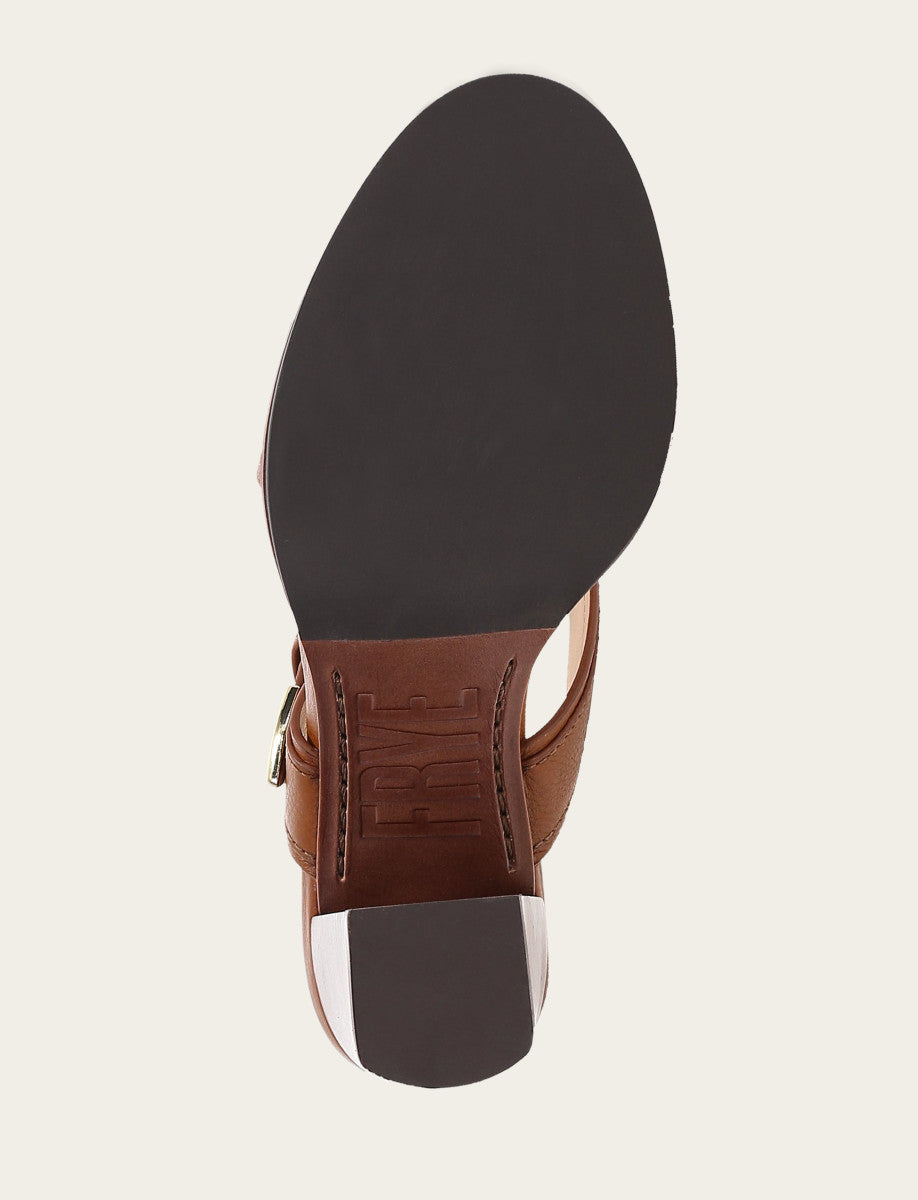 Frye Quality - Women's Dark Latte Stella Buckle Slide Sandals