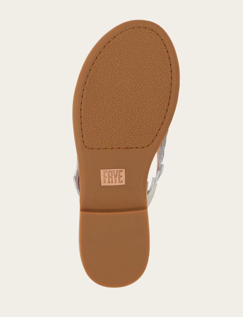 Frye Value - Women's White Ava Fringe Sandals