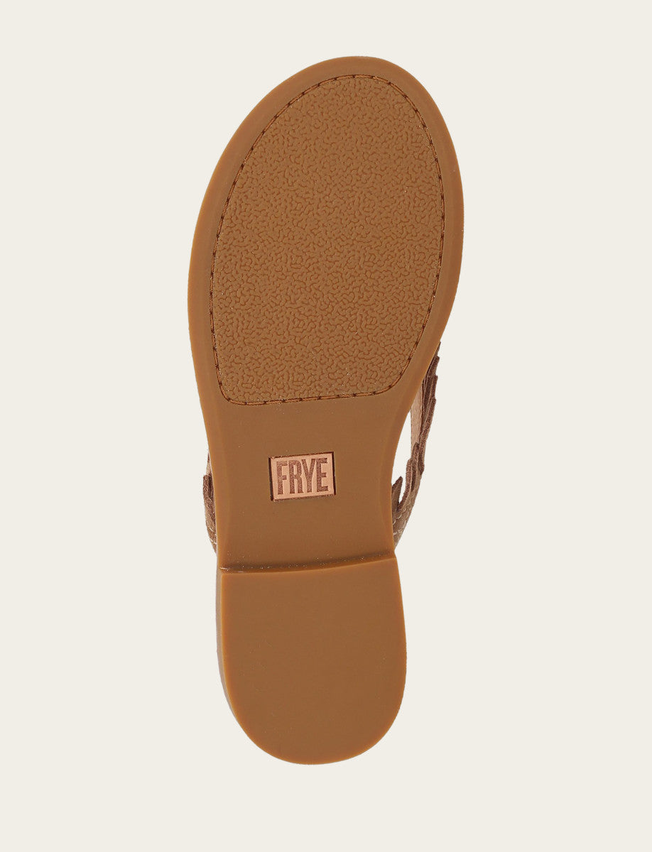 Frye Essential - Women's Almond Ava Fringe Sandals