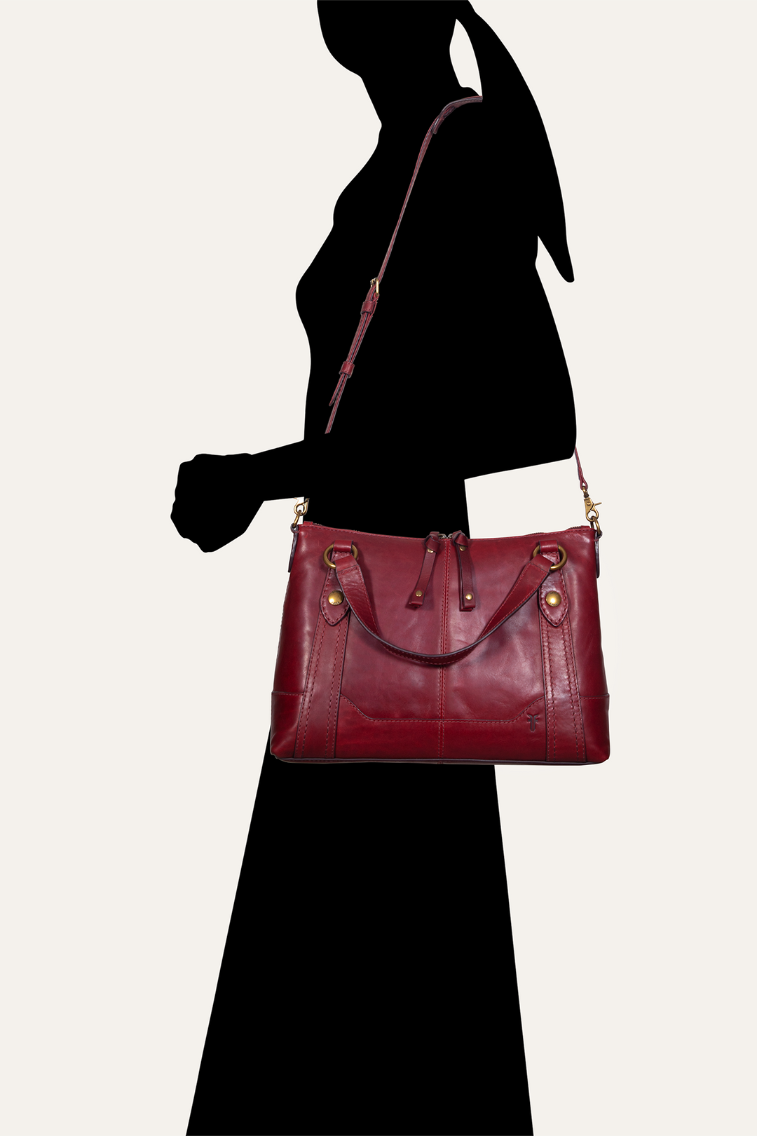 Frye Great Value - Berry Lacquer Melissa Medium Satchel