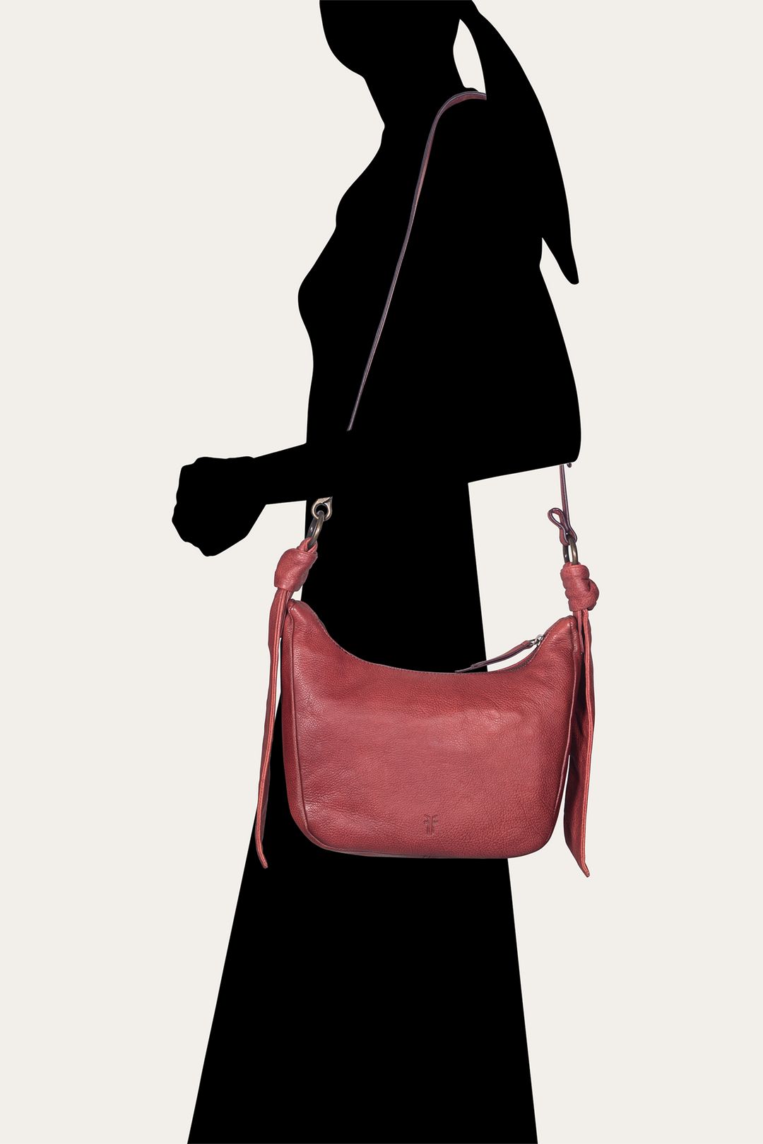 Frye Smart Buy - Nora Knotted Crossbody in Burgundy