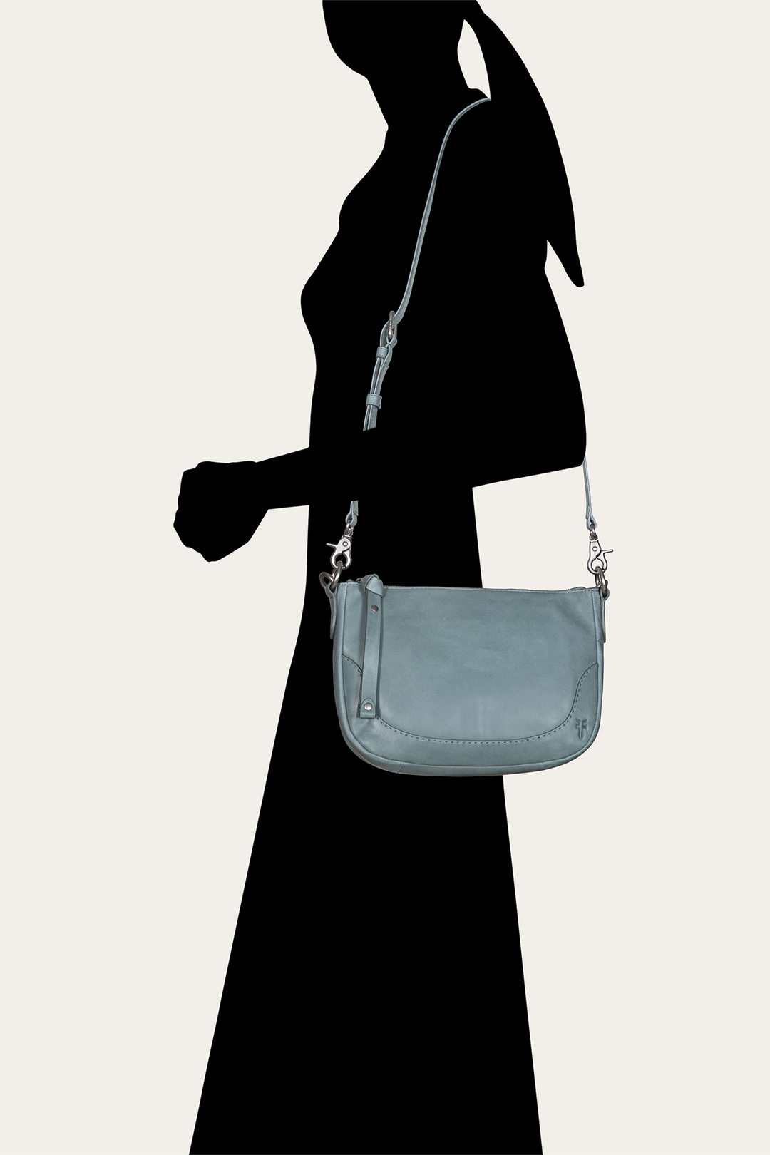 Frye Sale - Melissa Sky Blue Crossbody