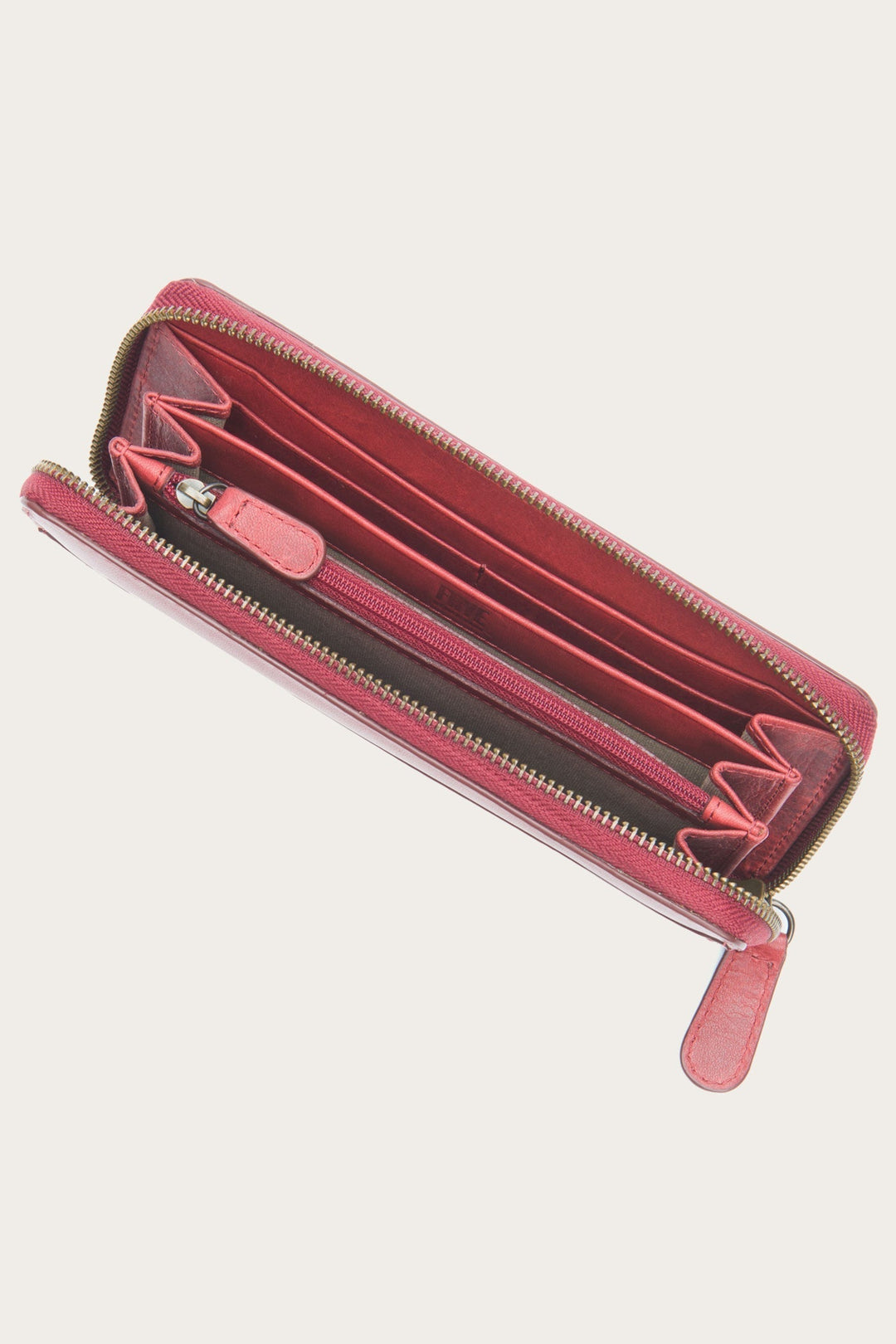 Frye Customer Favorite - Melissa Burgundy Zip Wallet