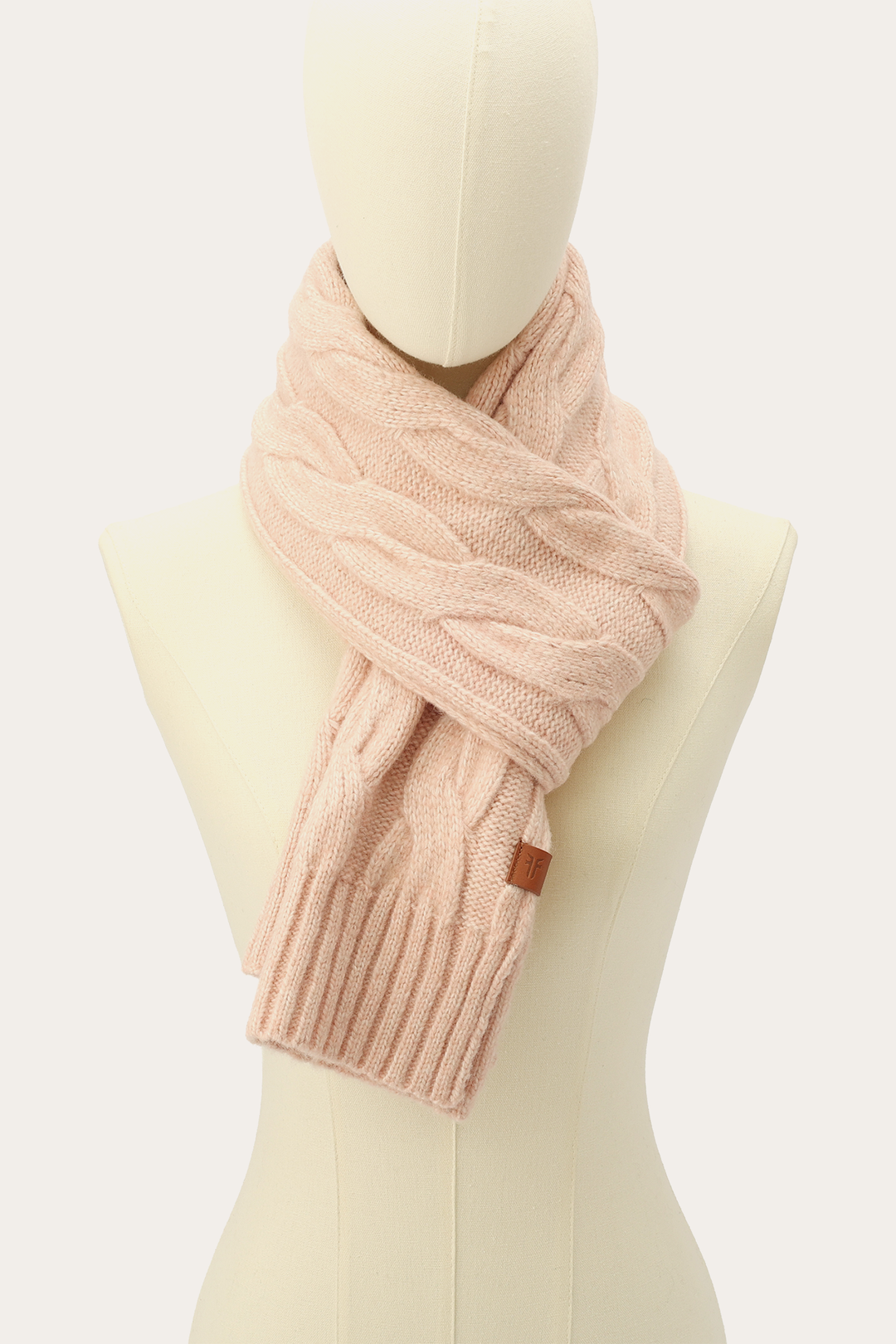 Frye Recommended - Rose Cloud Wide Cable Scarf
