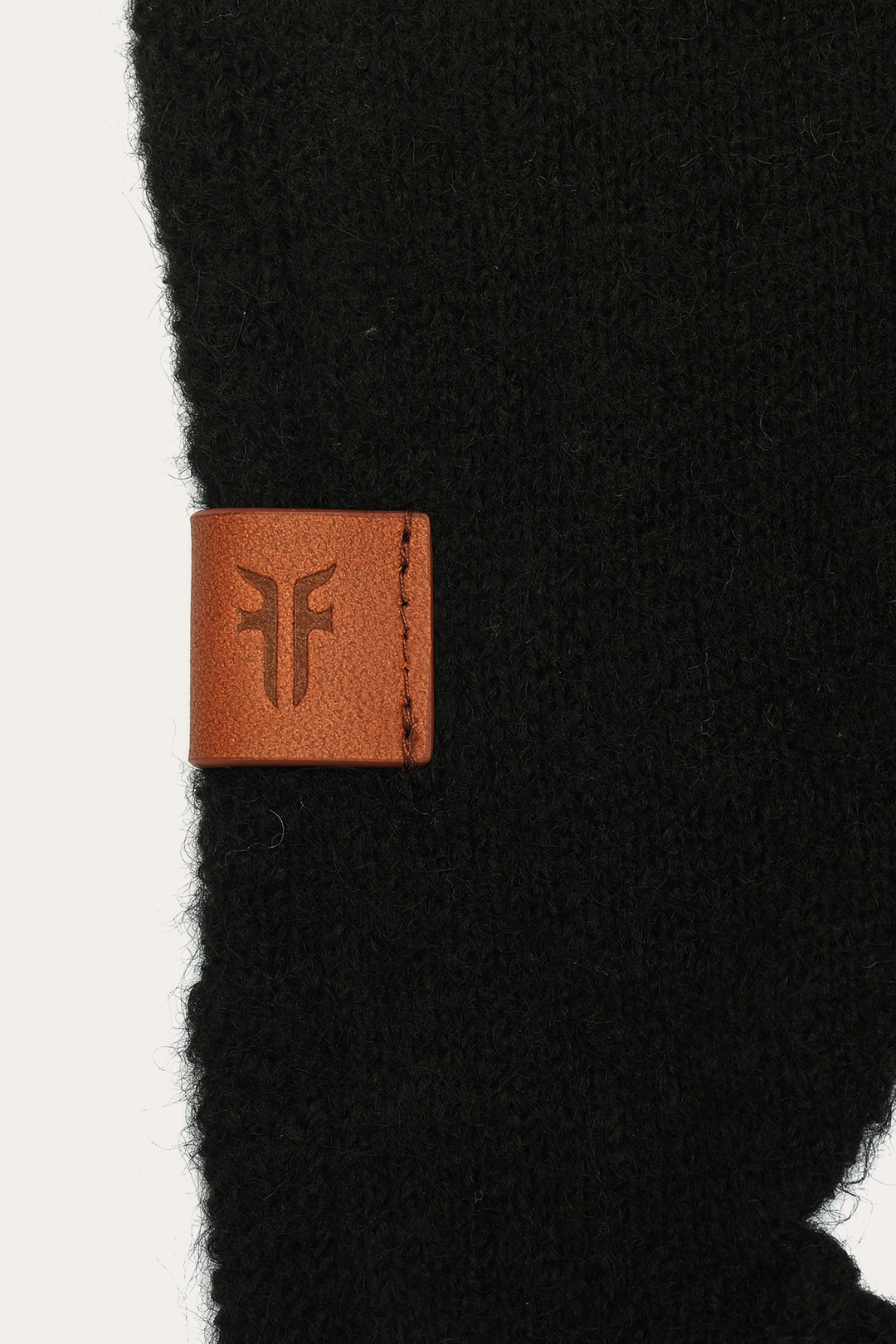 Frye Featured - Black Long Fringe Triangle Scarf