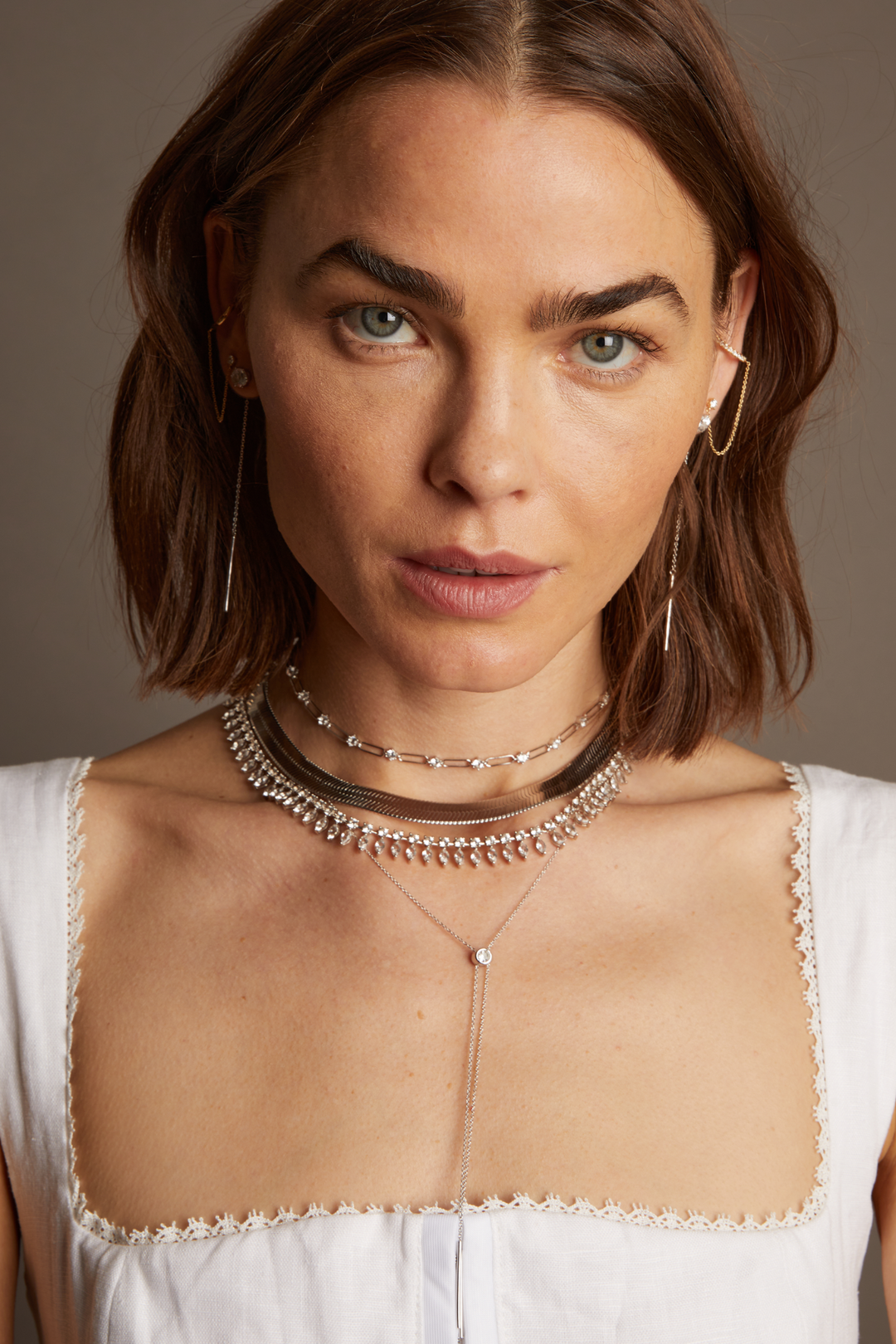 Frye Customer Favorite - Women’s Marquise Fringe Necklace | Aurate x The Frye Company