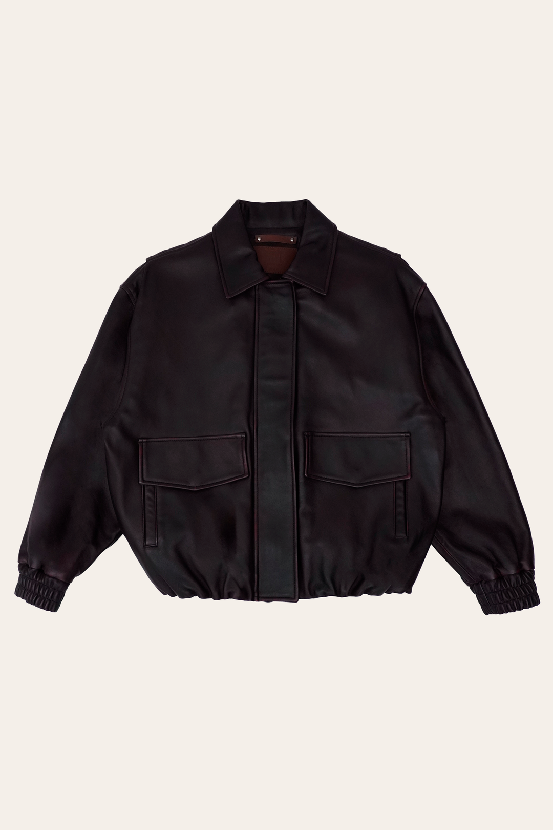 Frye Top Pick - Black Cherry Harper Oversized Bomber