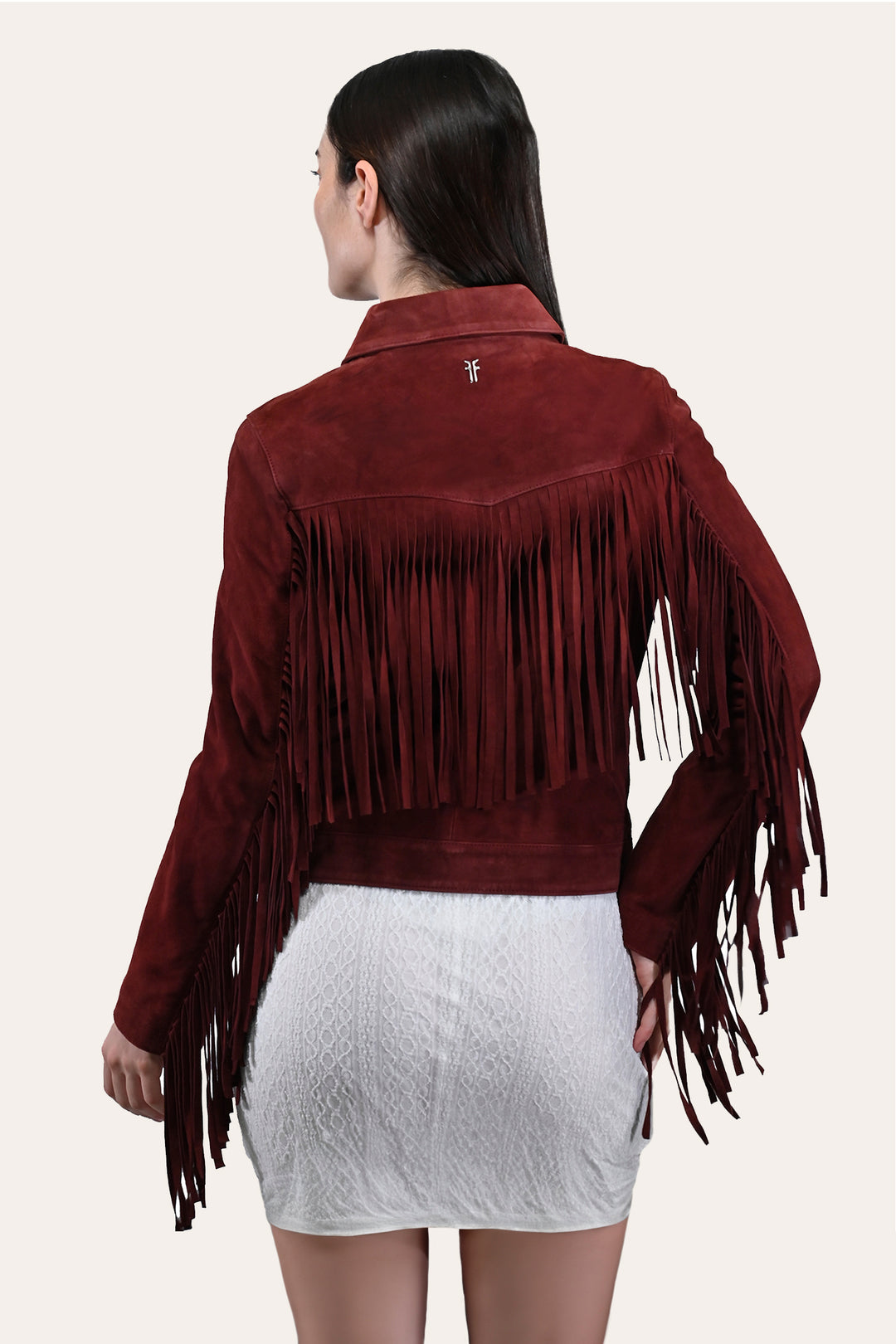 Frye Best Seller - Women’s Oxblood Nash Trucker Suede Jacket