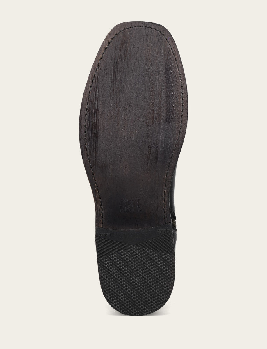 Frye Discount - Men's Black Campus Inside Zip Boot