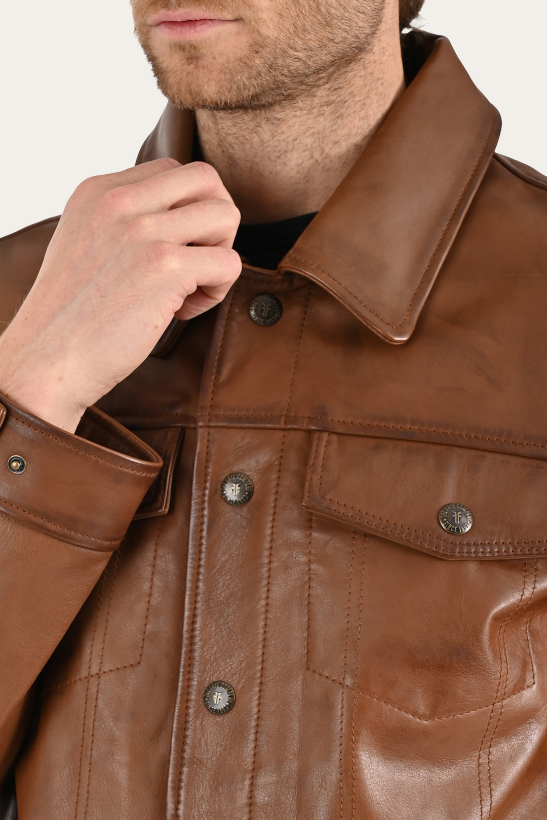 Frye Great Value - Brown Baxter Trucker Jacket