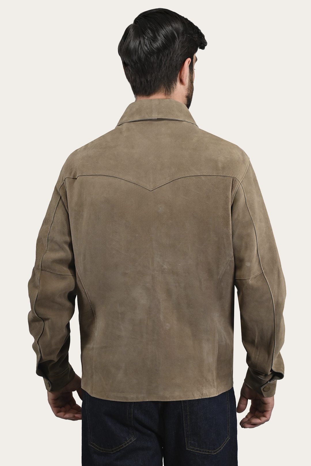 Frye Quality - Men’s Taupe Judd Suede Shacket