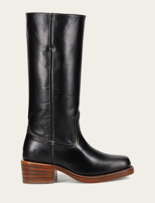 Frye New - Women's Campus 14L Jet Black Boots