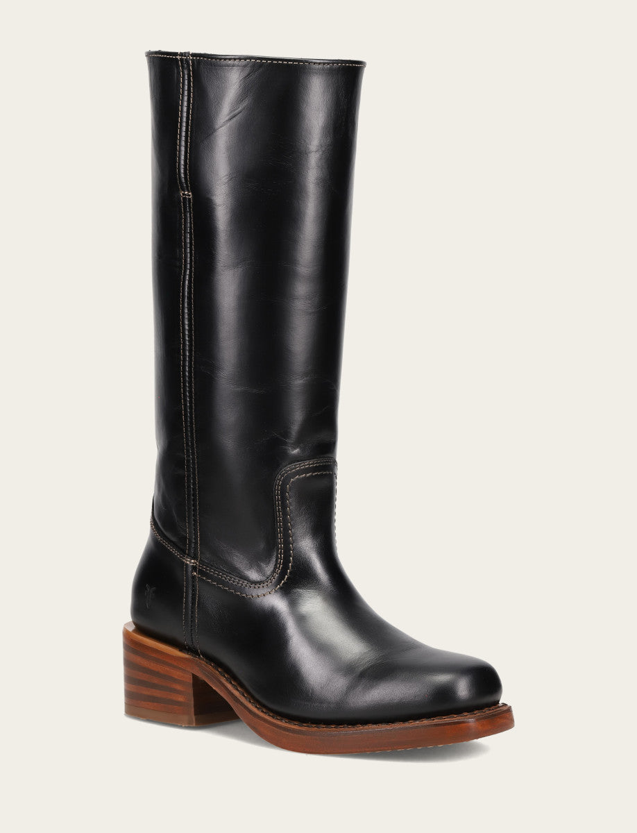 Frye New - Women's Campus 14L Jet Black Boots