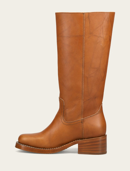 Frye Deals - Women's Saddle Campus 14L Wide Calf Boots