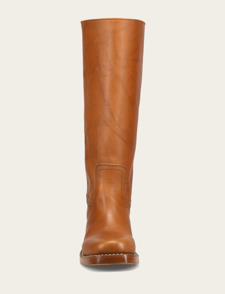 Frye Deals - Women's Saddle Campus 14L Wide Calf Boots