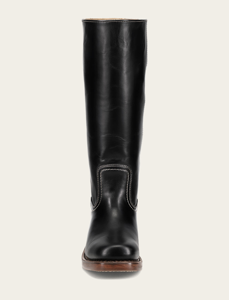 Frye Top Pick - Women's Campus 14L Jet Black Wide Calf Boots
