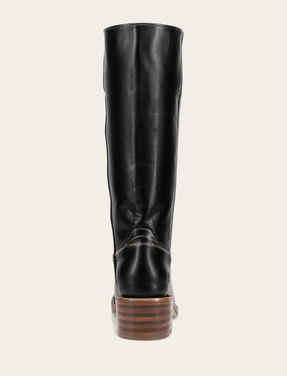 Frye Top Pick - Women's Campus 14L Jet Black Wide Calf Boots