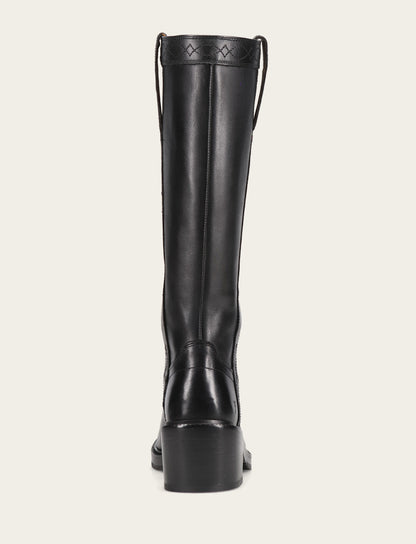 Frye Deals - Women's Black Kate Pull On Wide Calf Tall Boots