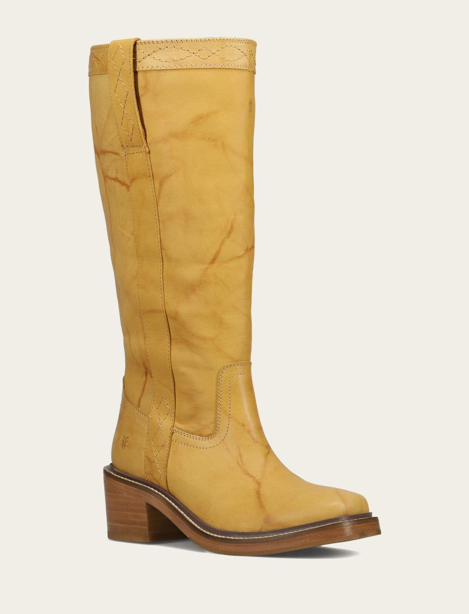 Frye Popular - Women's Banana Kate Pull On Wide Calf Tall Boots