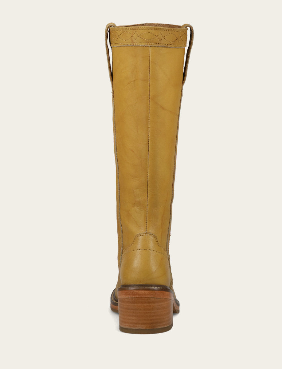 Frye Popular - Women's Banana Kate Pull On Wide Calf Tall Boots