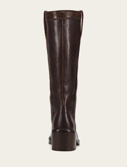 Frye Value - Women's Dark Brown Kate Pull On Wide Calf Tall Boots
