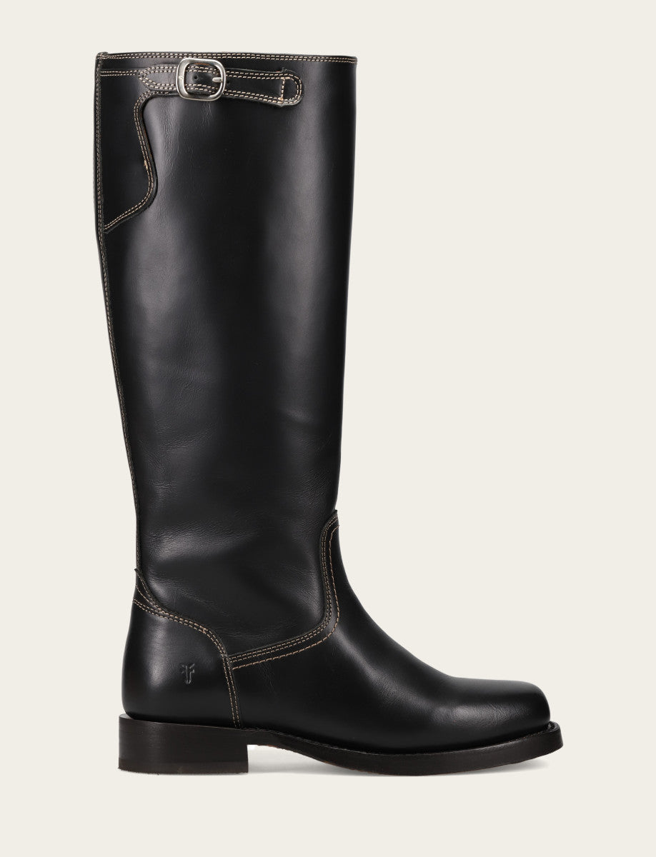Frye New - Women's Black Campus Low Heel Tall Riding Boot