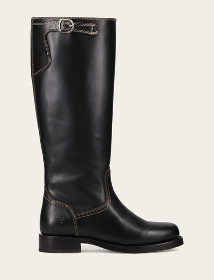Frye New - Women's Black Campus Low Heel Tall Riding Boot