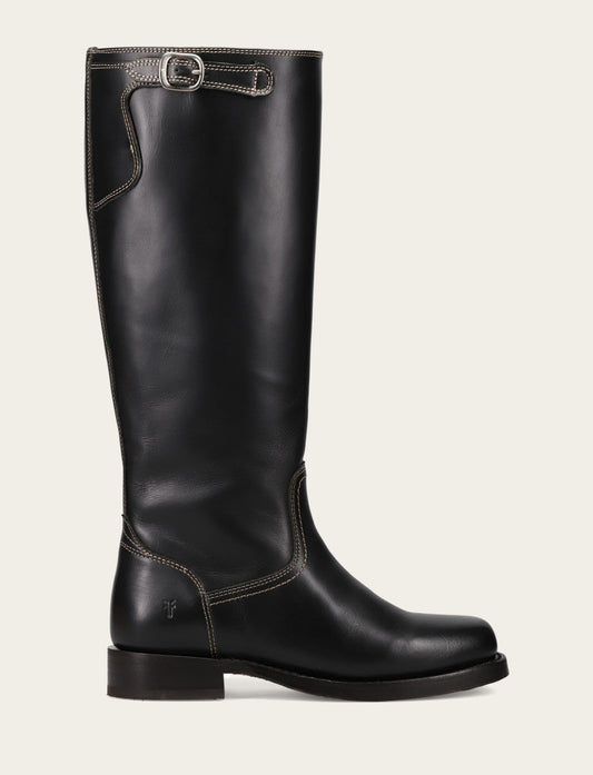 Frye New - Women's Black Campus Low Heel Tall Riding Boot