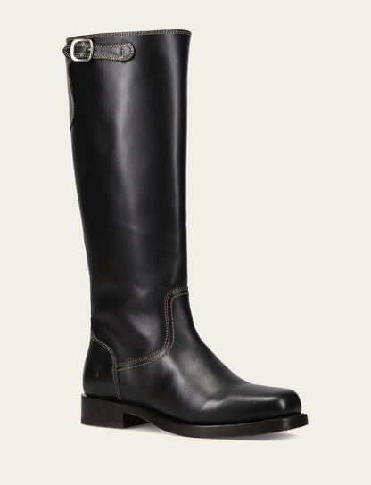 Frye New - Women's Black Campus Low Heel Tall Riding Boot