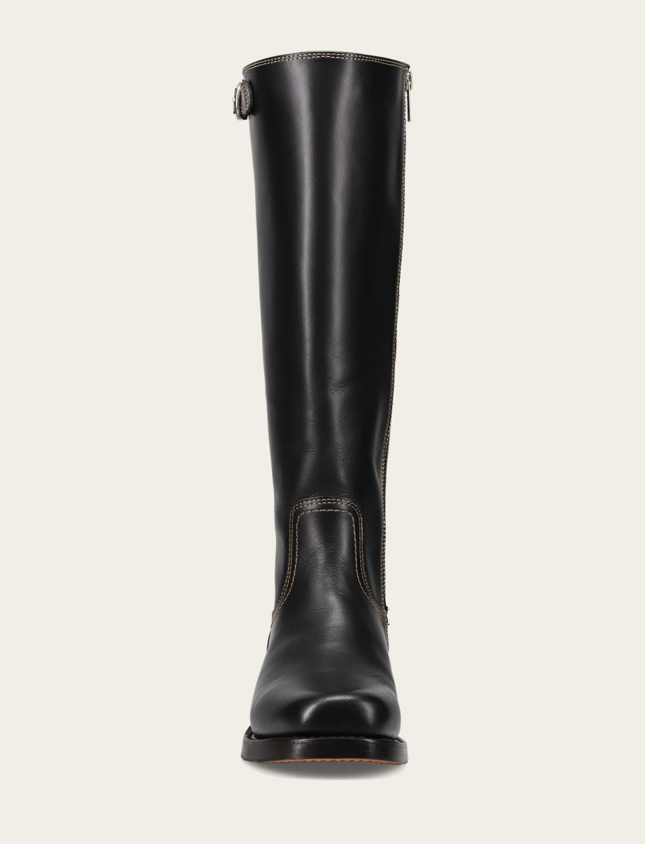 Frye New - Women's Black Campus Low Heel Tall Riding Boot