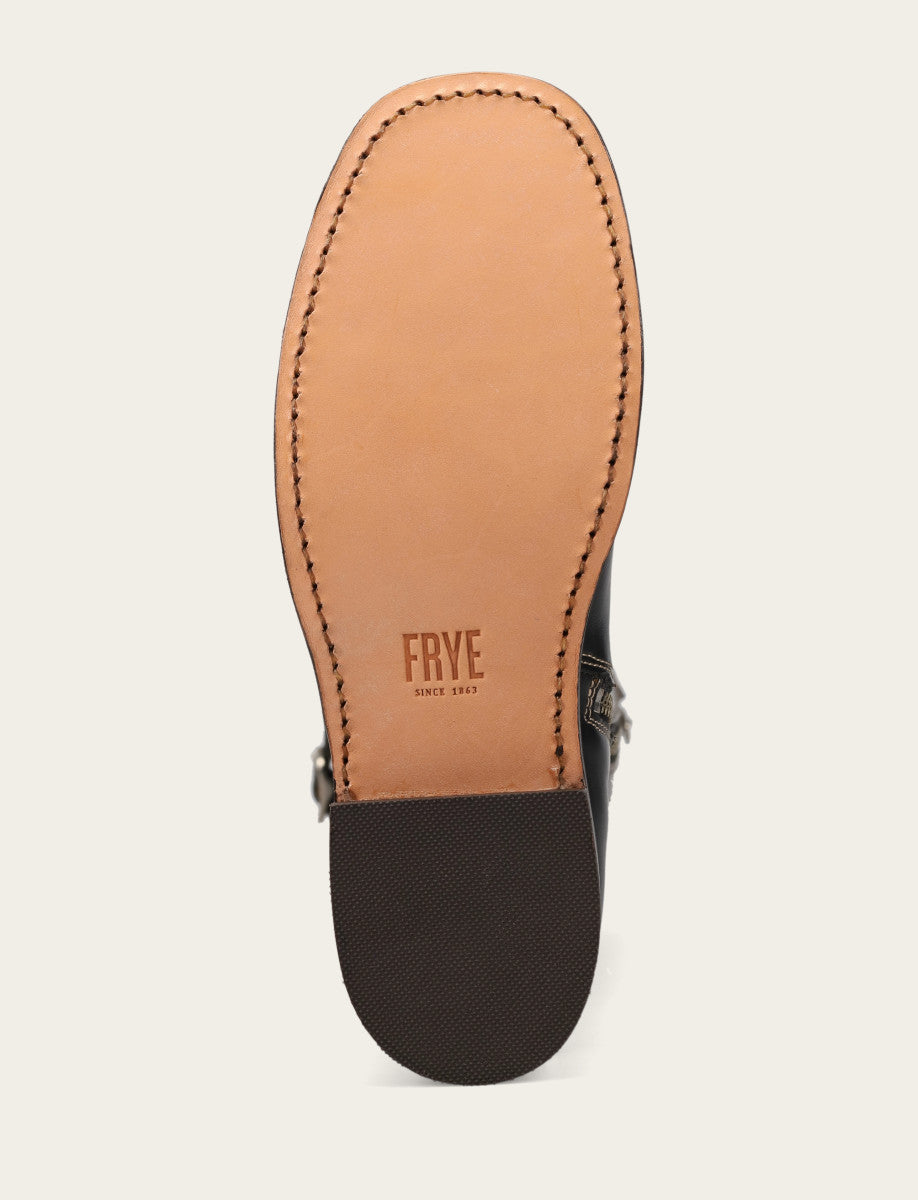 Frye New - Women's Black Campus Low Heel Tall Riding Boot