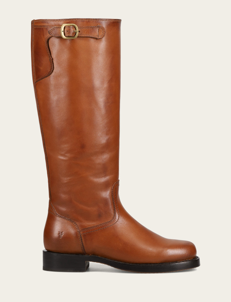 Frye Hot Sale - Women's Cognac Campus Low Heel Tall Riding Wide Calf Boot