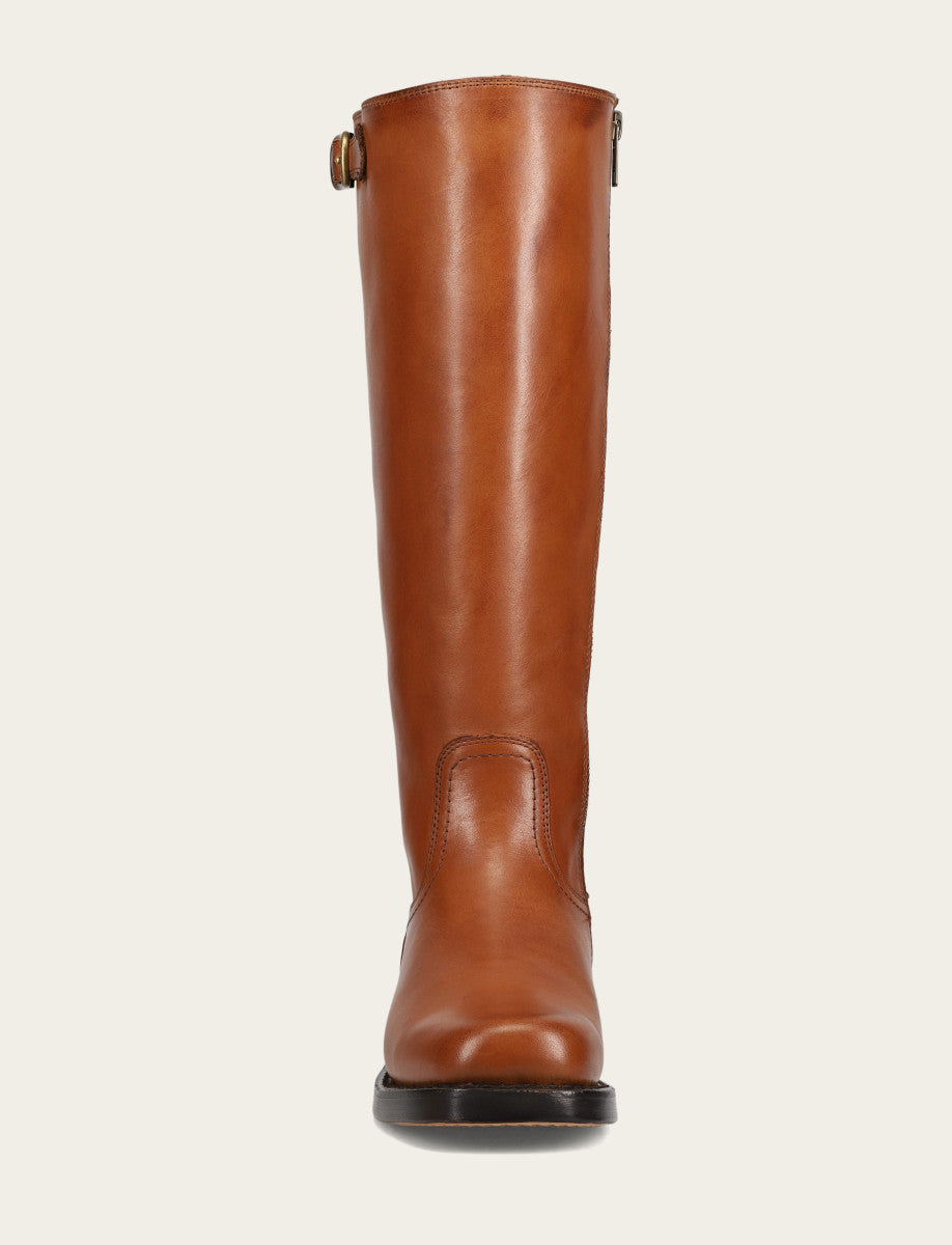 Frye Hot Sale - Women's Cognac Campus Low Heel Tall Riding Wide Calf Boot
