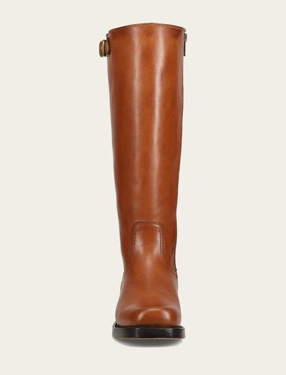 Frye Hot Sale - Women's Cognac Campus Low Heel Tall Riding Wide Calf Boot