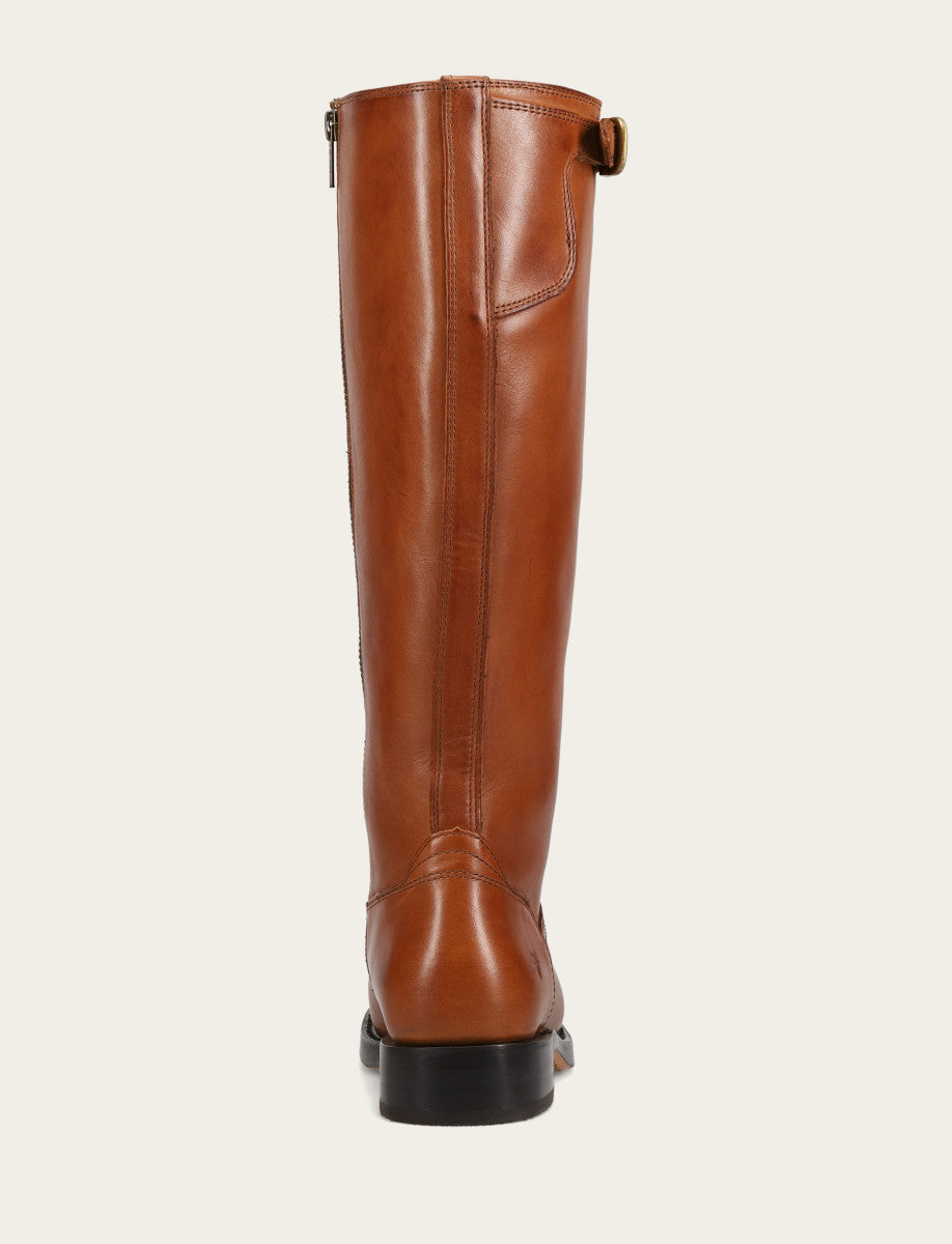Frye Hot Sale - Women's Cognac Campus Low Heel Tall Riding Wide Calf Boot