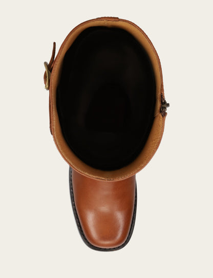Frye Hot Sale - Women's Cognac Campus Low Heel Tall Riding Wide Calf Boot