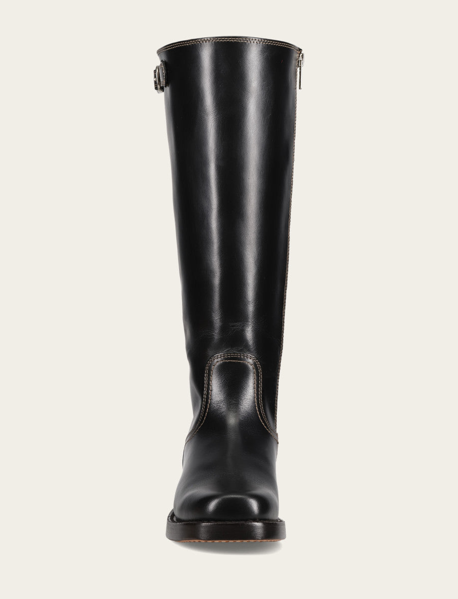 Frye Recommended - Women's Black Campus Low Heel Tall Riding Wide Calf Boot