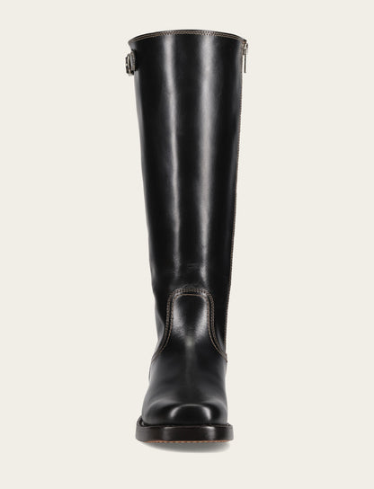 Frye Recommended - Women's Black Campus Low Heel Tall Riding Wide Calf Boot