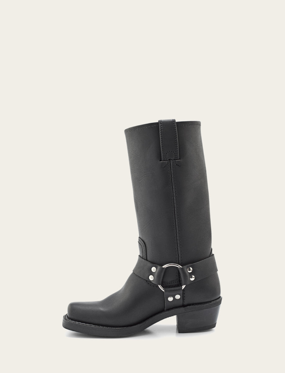 Frye New - Women's Black Harness 12R Boots