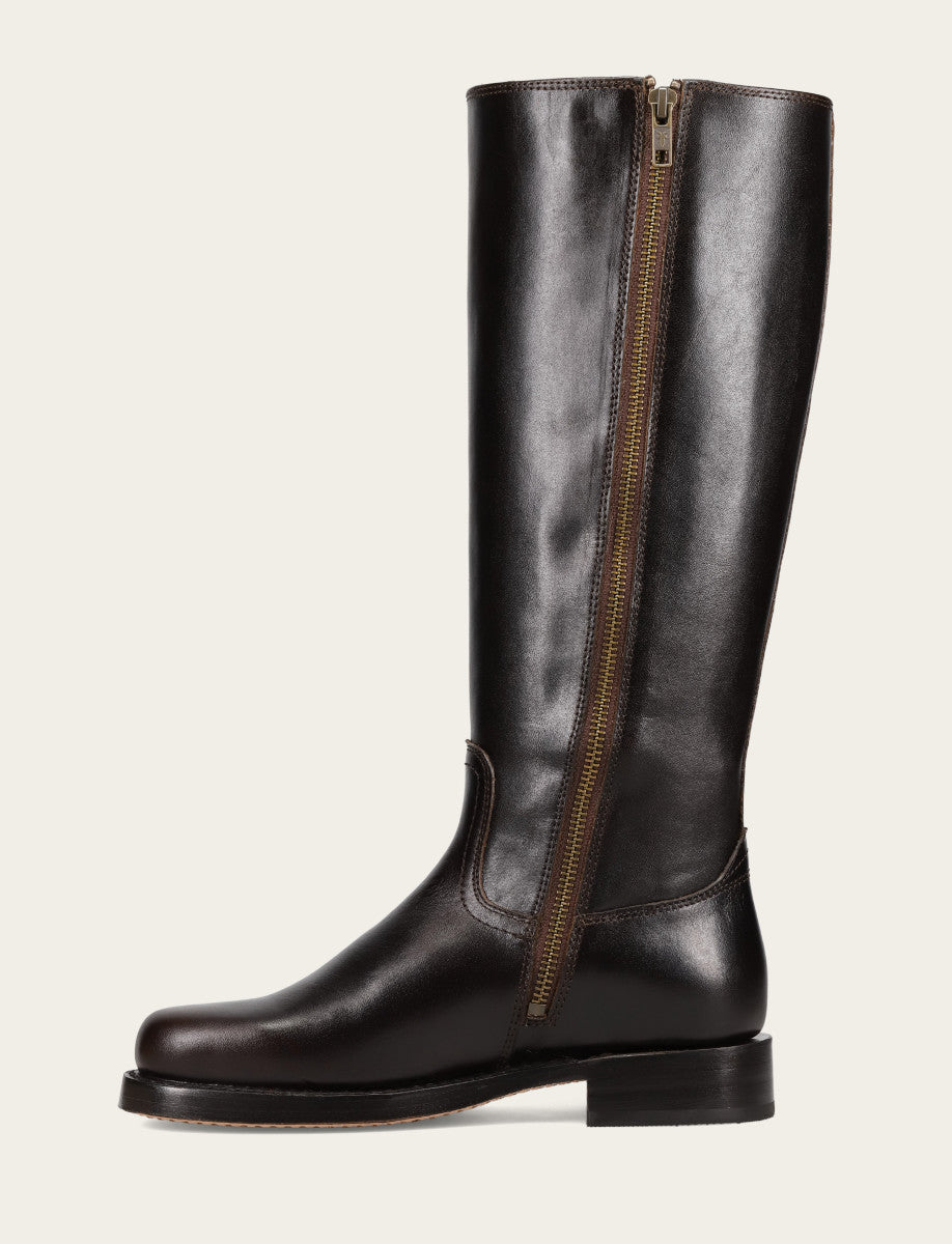 Frye Customer Favorite - Women's Bourbon Campus Low Heel Tall Riding Boot