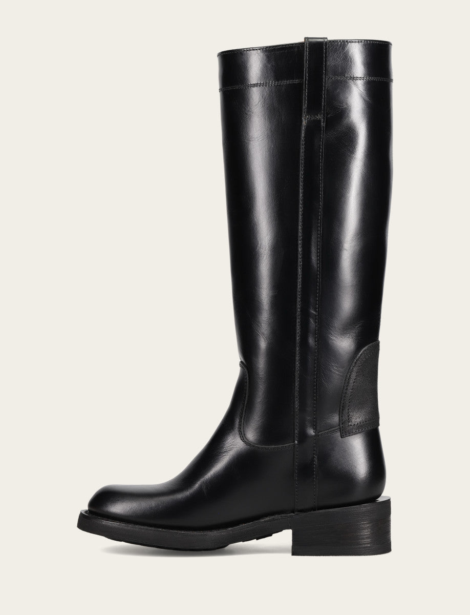 Frye Popular - Women's Black Viv Riding Boot