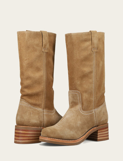Frye Smart Buy - Women's Tan Buck Campus 12R Boots