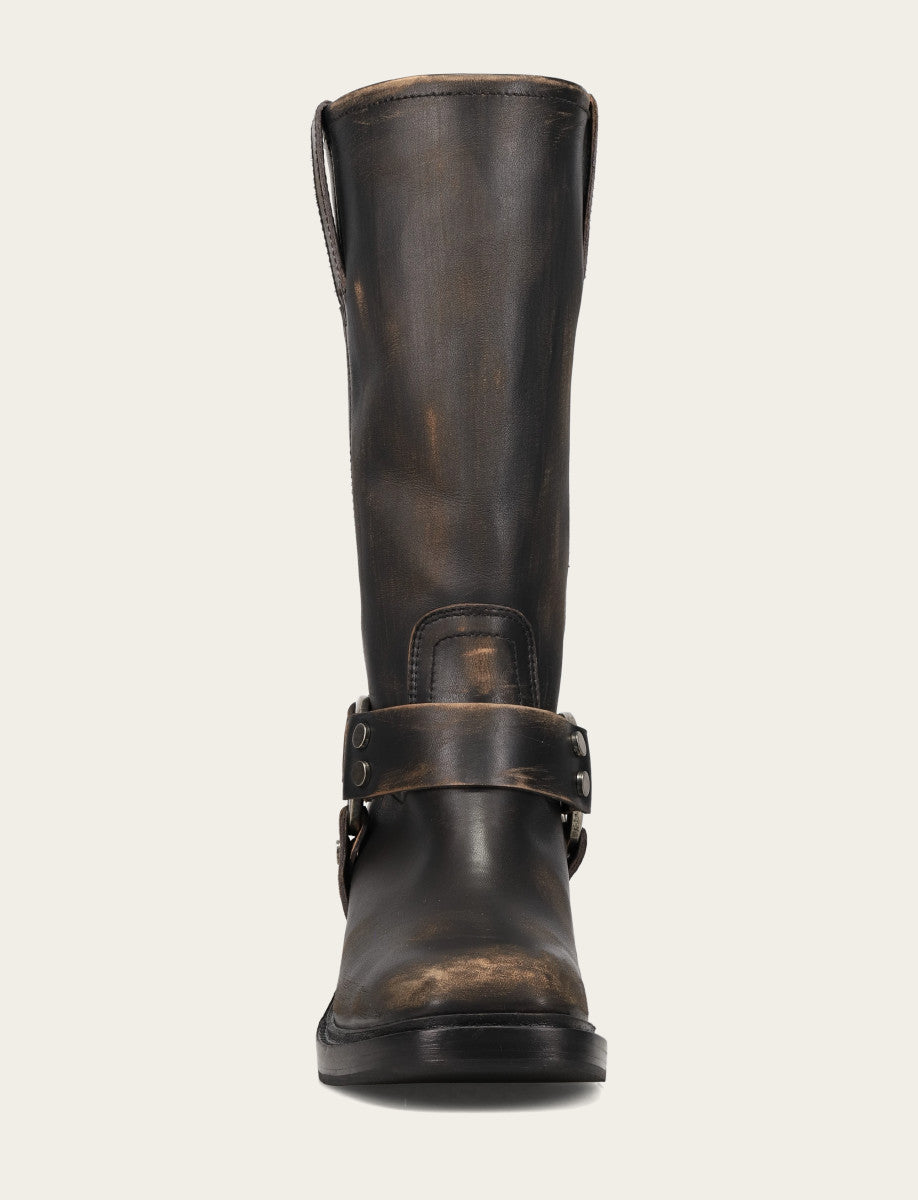 Frye Hot Sale - Women's Distressed Black Kate Harness Boot