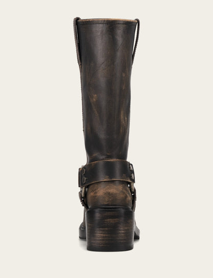 Frye Hot Sale - Women's Distressed Black Kate Harness Boot