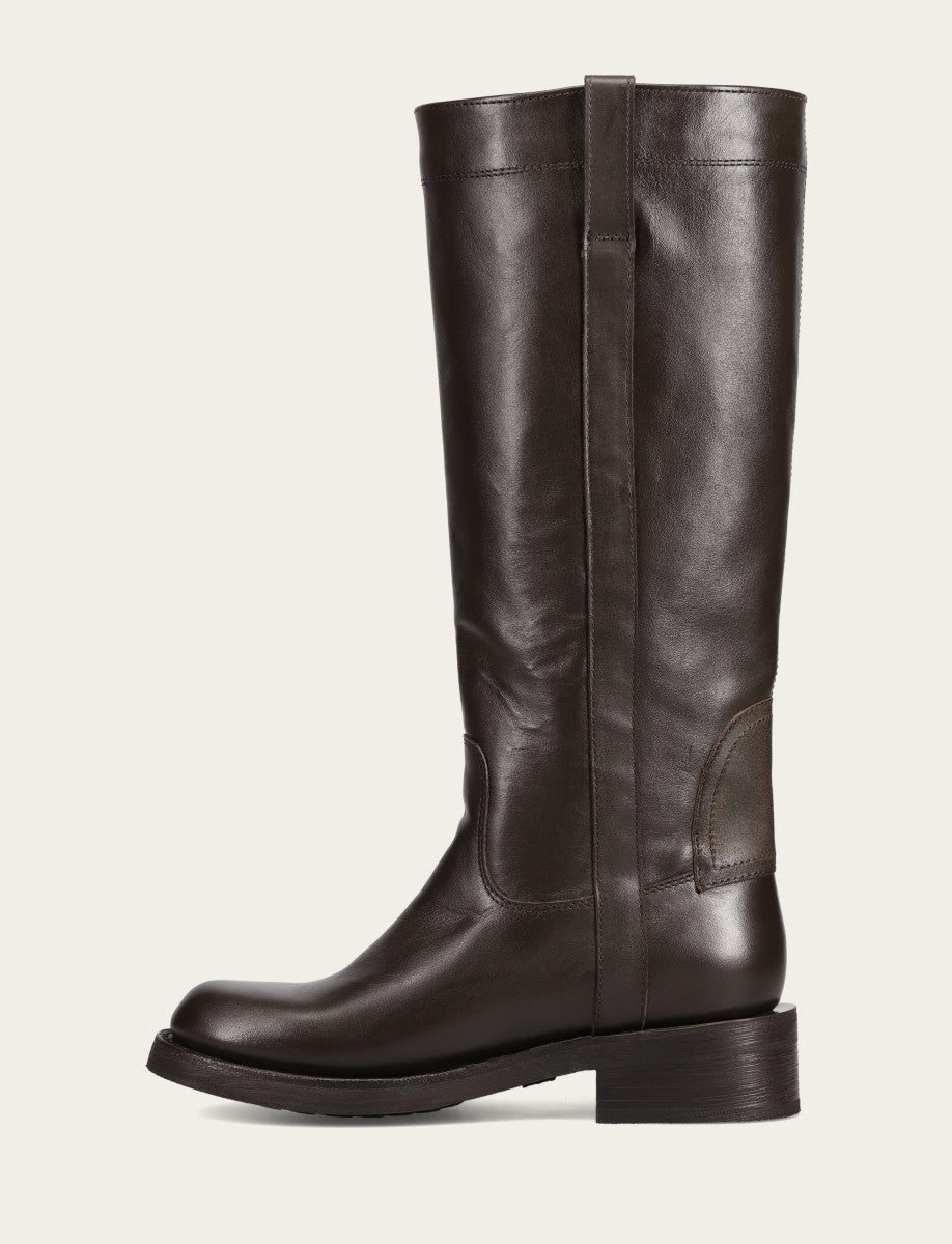 Frye Top Pick - Women's Dark Brown Viv Riding Boot